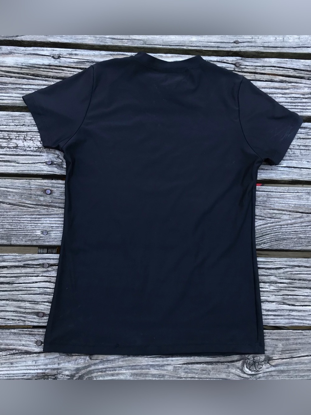 Ladies M BILLABONG Black Graphic Logo Short Sleeve Spring Rash Guard Top Shirt - Picture 5 of 6